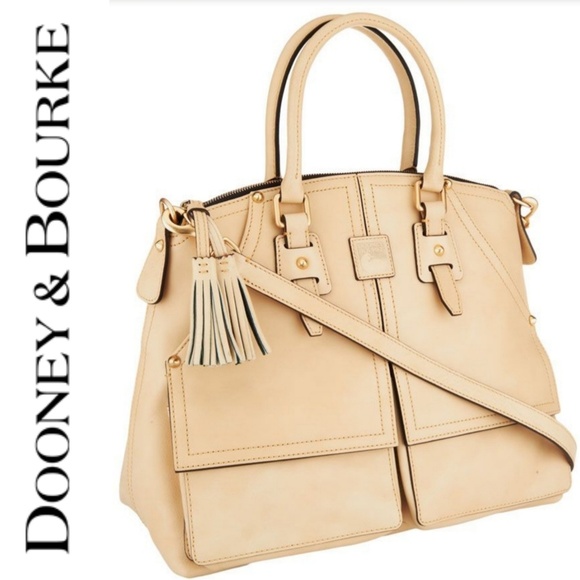 Dooney & Bourke Handbags - Dooney & Bourke Clayton Florentine Satchel in Bone